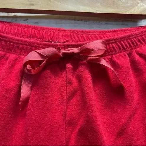 Vintage Tweety Bird Red Lounge Shorts Embroidered Cartoon Y2K Cozy sz S