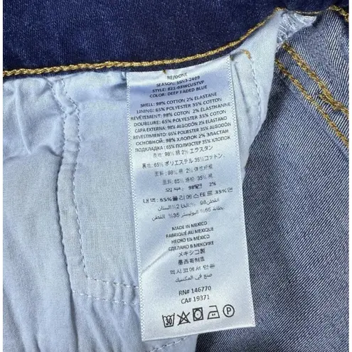 RE/DONE 70s High Rise Stove Pipe Jeans Women's Size 28 Straight Leg Button Fly