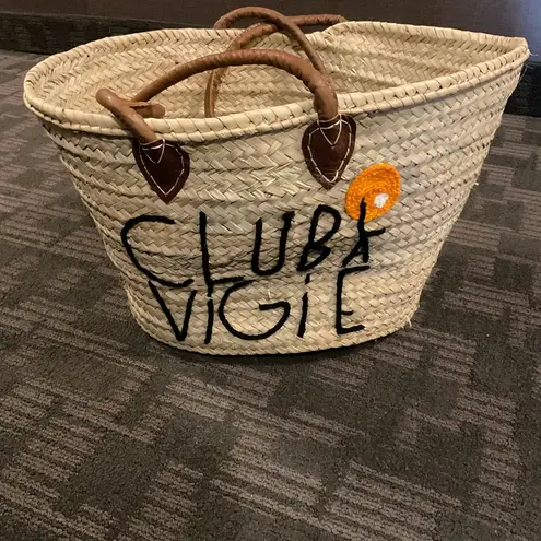 Monaco Club Vigie Straw Tote Bag