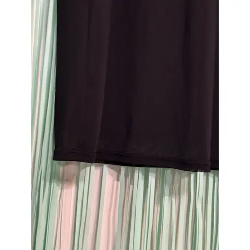 See You Monday Black Sleeveless Dress, Lined, Maxi, Lightweight, Stretchy, Small