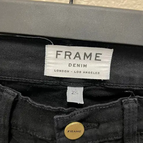 FRAME Demin Le Skinny De Jeans Black Denim High