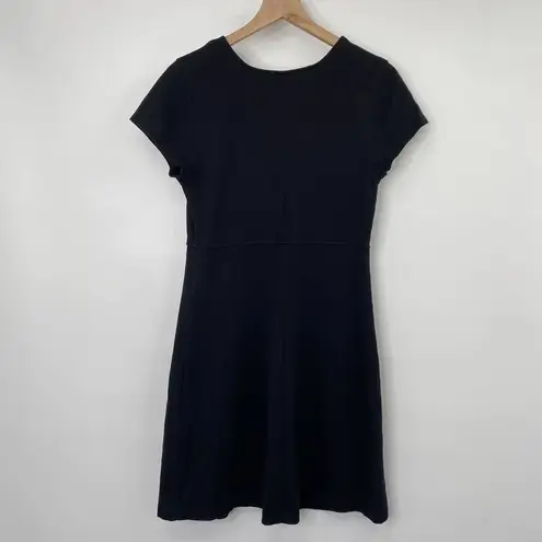 Everlane  Mini Dress Weekend Swing Dress Cotton Black Casual Stretchy Womens M