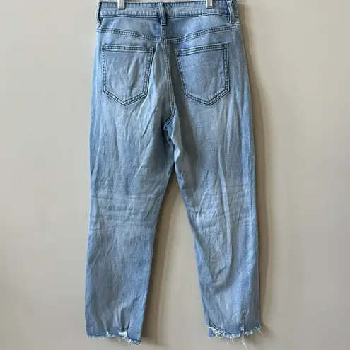 Oasis by eunina Jeans Light Washed Distressed Ripped Juniors Size 5