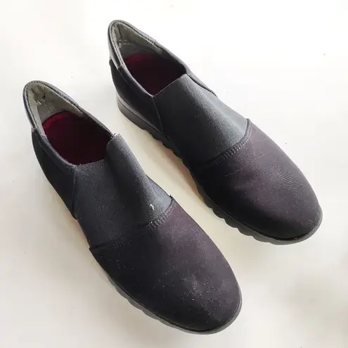 Munro Women's KJ Slip-On Black Fabric Gore Loafer M731787 Size 8 SS Narrow Shoes