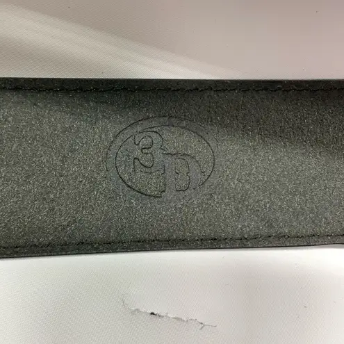 3D metallic and black gold buckle belt NWOT