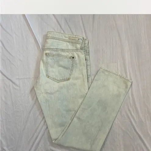 Anthropologie  Light Blue/ white straight Jeans