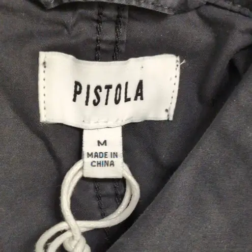 Pistola NWT Parker Utility Romper Fade to Black Short Sleeve Playsuit M