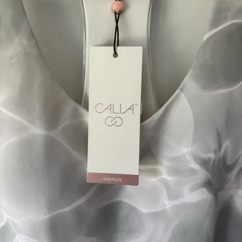 Calia Energize Exercise Dress Aquatic Neutral Active Dress Athletic Athleisure Gray Size M