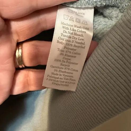 Everlane  Tops The Renew Fleece Raglan Sweatshirt Size XS Sherpa‎ thumbnail 3