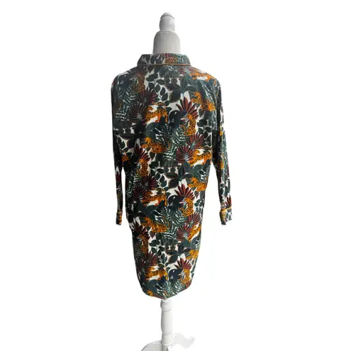 World Market Jungle Print Flannel Nightshirt – Size S/M