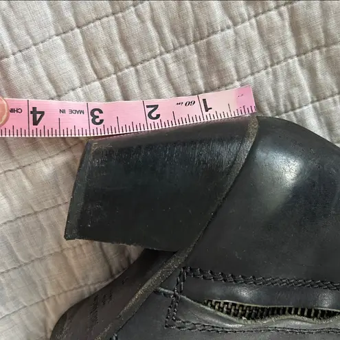 Acne Studios Pistol washed worn in western zip up sides heel Ankle Boots 37