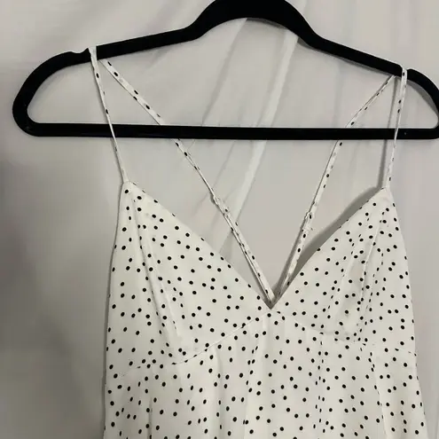 Revolve Bardot Spotty Tiered V-Neck Mini Dress in Orchid White Size 6/S