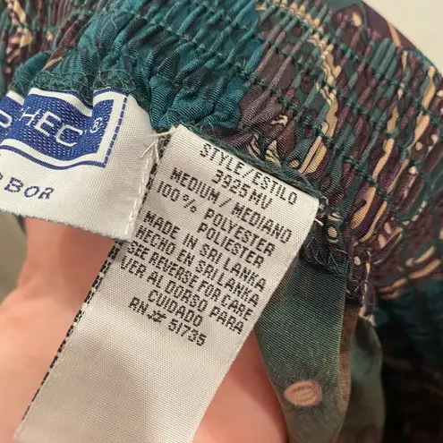 Sag Harbor Vintage 1980s/1990s Prophecy By Dark Purple Midi Maxi Floral Skirt M