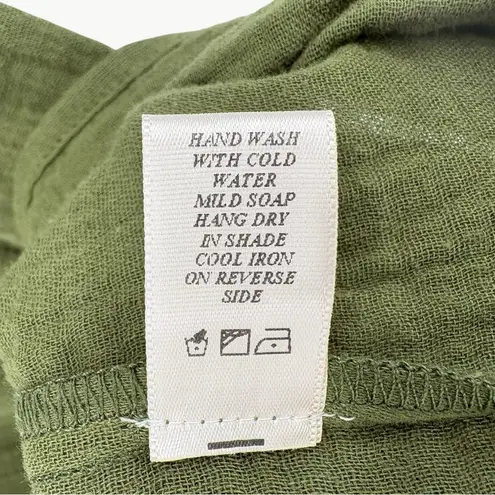 Christy Dawn NWT The Dawn Cotton Gauze Midi Dress | Sz Small | Forest Green