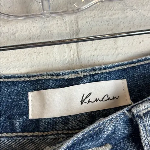 Kancan Woman’s Denim Trendy Chic Preppy High Waisted Short Shorts Size 5 / 26 Blue