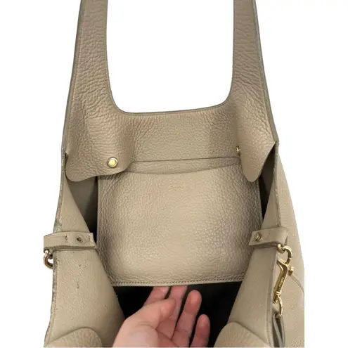 Cuyana 16-Inch System Tote with Crossbody Strap Neutral Beige Hobo Shoulder Bag