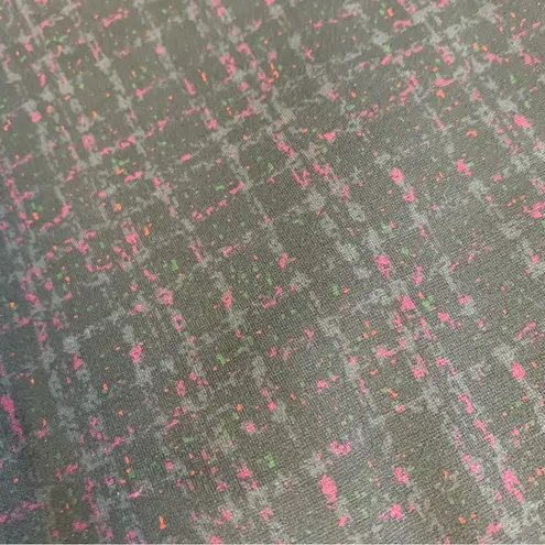 Betabrand Boot Cut Onyx Plaid Size Medium Petite Black Purple Stretch Pants