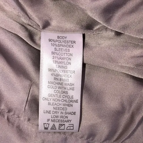 H by Halston size 16 grey trendy trench coat