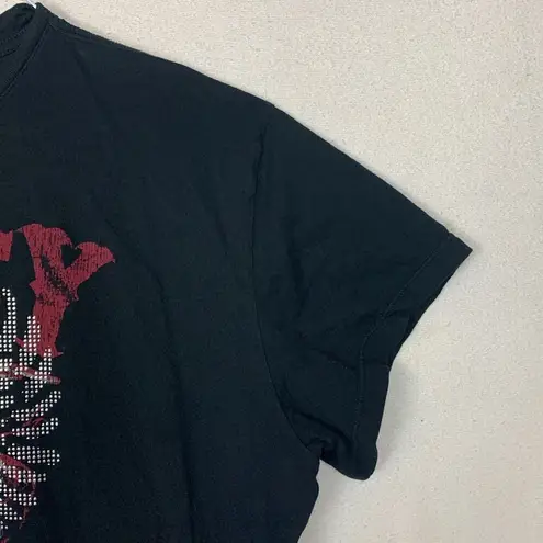 Harley Davidson women's medium short sleeve bling tee graphic black moto biker