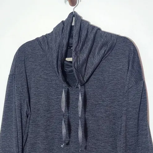 Crane Charcoal Gray Funnel Neck Pullover Size Large Gray Activewear Top