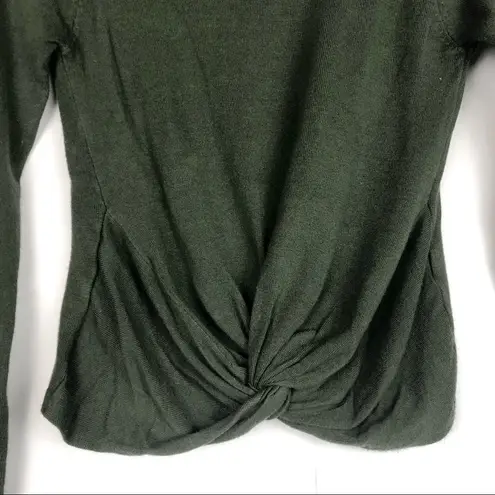 Dreamers Green Twist Pullover Sweater Small