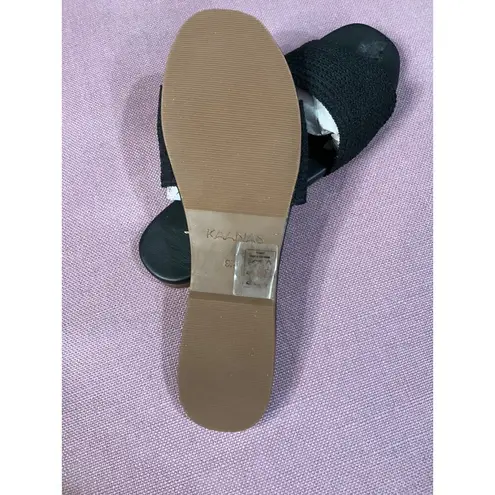 Kaanas Mallow Slide Sandals in Black 9 New with Box Womens Flats Slides