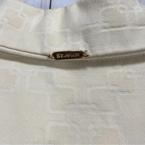 St. John Womens Size Large Vintage Designed Button Long Sleeve Collared Jacket