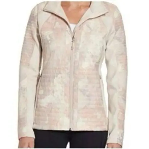 Calia by Carrie Underwood Moto Hybrid Faltering Puffer Jacket Cameo Blush Pink Size XS
