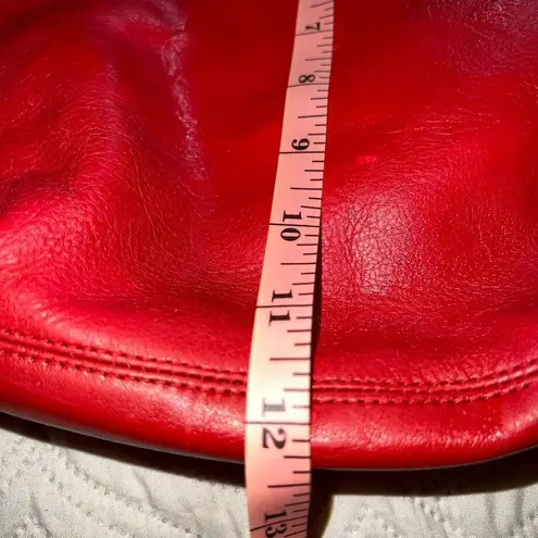 Coach  candy apple red hobo bag! Euc!