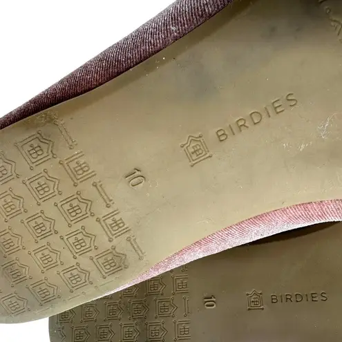 Birdies The Starling Velvet Flat Loafers Dusty Rose Pink Size US 10