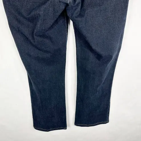 NYDJ Not Your Daughters Jeans Size 12 Boot Cut Dark Blue Stretch Cotton 1455