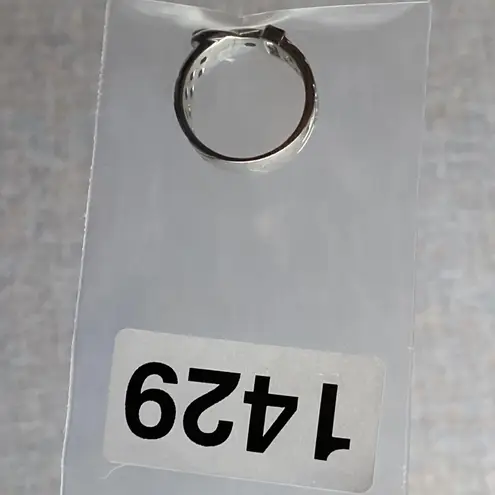 Sterling Silver Belt Buckle Chunky Woven Band Ring Size 8 Everyday Wear