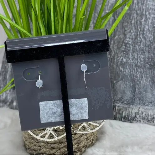 Cezanne Rhinestone Abstract Drop Dangle Fashion Earrings Silver Tone Silver