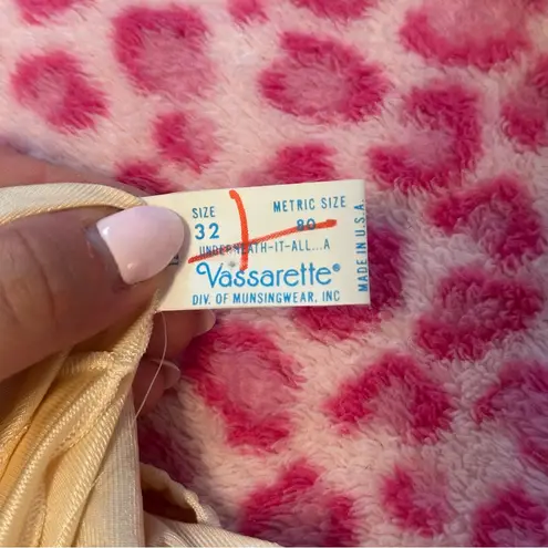 Vassarette Vintage Made in USA Orange Creamsicle Lace Lingerie Slip Dress