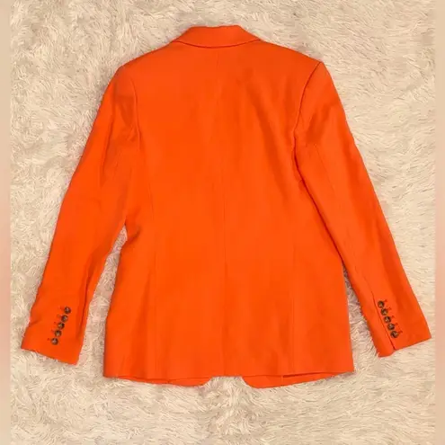 ALC Frank NWT A.L.C. dakota jacket single button blazer clementine orange sz 4