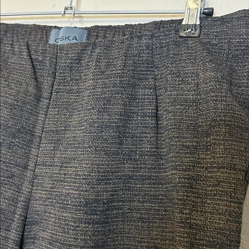 Oska Trouser Pant Size 4 Brown Black Pull on Pants Size 12/14