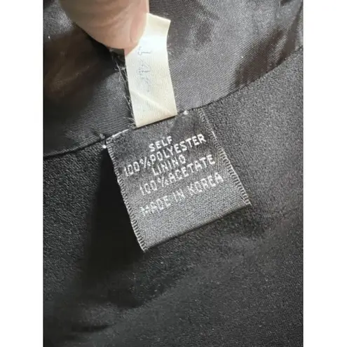 MM Couture Vintage Moshita Couture Black Blazer Jacket Jeweled hook Closure Size 10 Flaws