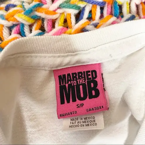 Married to the Mob White Sunset Logo Short Sleeve T