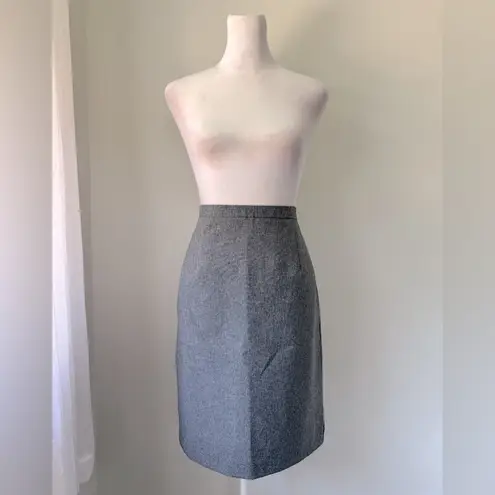 Requirements Vintage ‘90s  Dark Gray Knee Length Pencil Skirt - Image 2