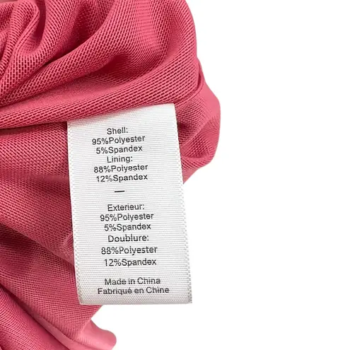 Likely Gemella Dress Midi Ruched Scrunched Bodycon One Shoulder Pink Size 12