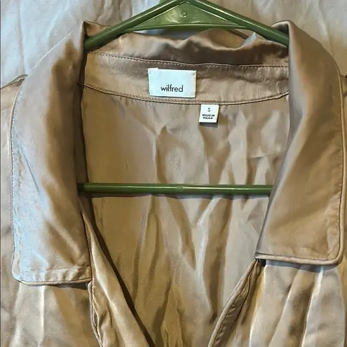 Wilfred Tan satin Long Sleeve