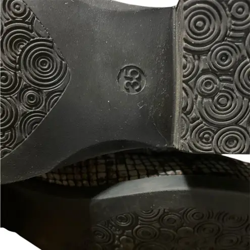 Eric Michael python embossed leather booties