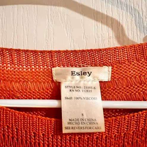 Esley  Orange Crochet Top