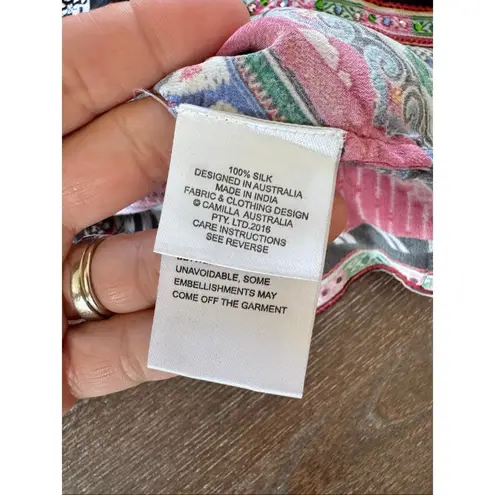 Camilla Shoestring Romper in Festival Friends Size Medium