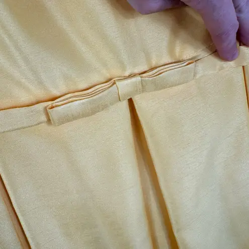 Danny & Nicole Yellow Sleeveless Pleated A-Line Dress 16