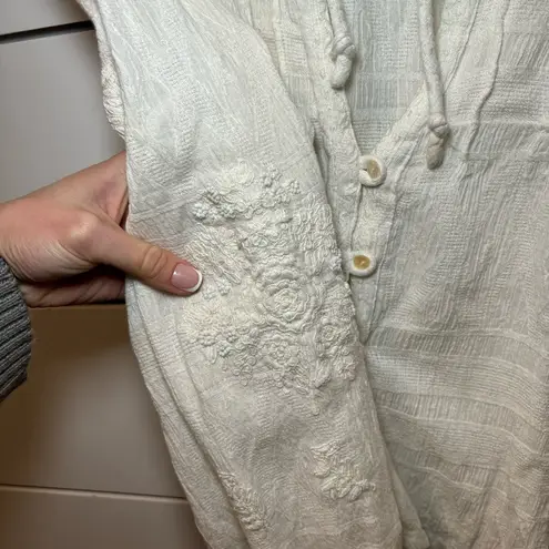 Free People  Button Down Keyhole Blouse - Image 5