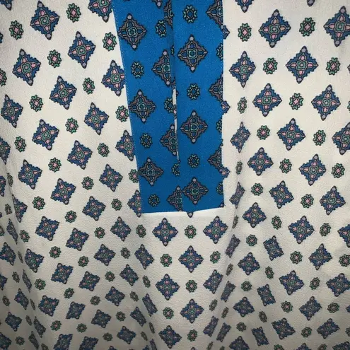 Market & Spruce diamond print keyhole top