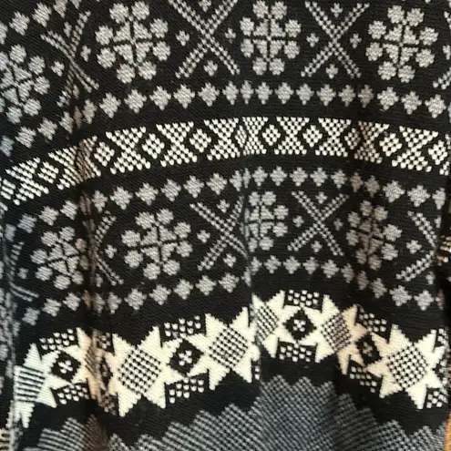 American Pride Vintage 1990s Black Gray White Patterned Stripes Sweater 22W