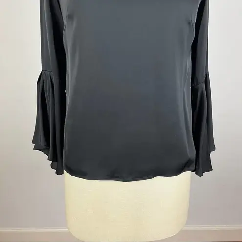 Milly  Black Stain Bell Sleeve Blouse