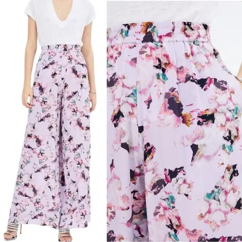 IRO Tany Floral Print Wide Leg Mid Rise Waist Pants Fall Boho Style